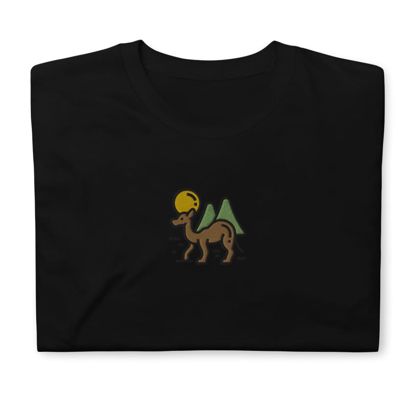T-shirt Personnalisé brodé Chameau Unisexe à Manches Courtes