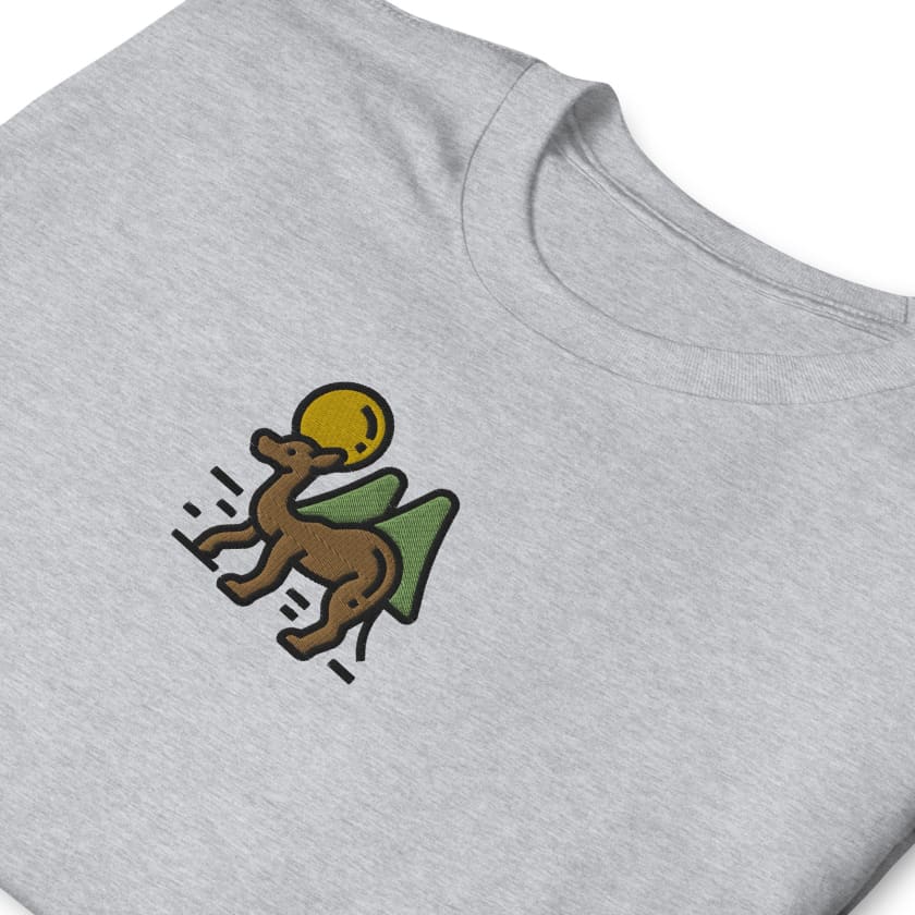 T-shirt Personnalisé brodé Chameau Unisexe à Manches Courtes