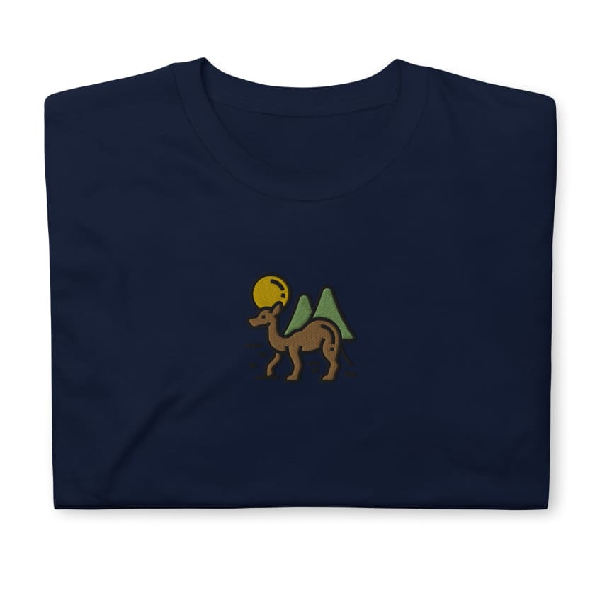 T-shirt Personnalisé brodé Chameau Unisexe à Manches Courtes