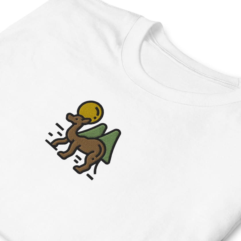 T-shirt Personnalisé brodé Chameau Unisexe à Manches Courtes