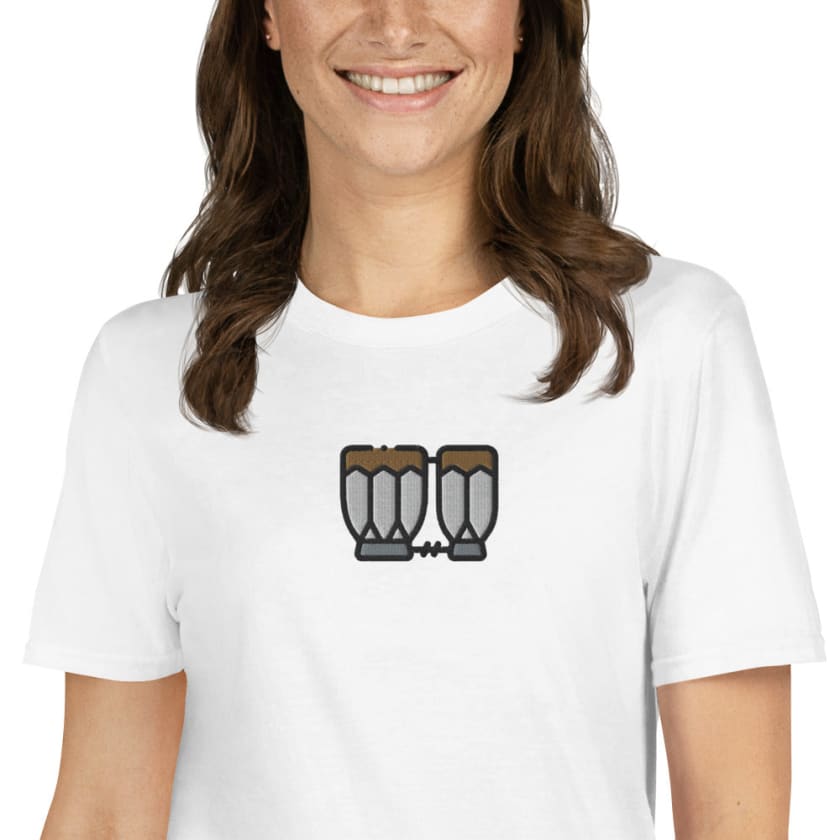 T-shirt Personnalisé brodé Darbouka Unisexe à Manches
