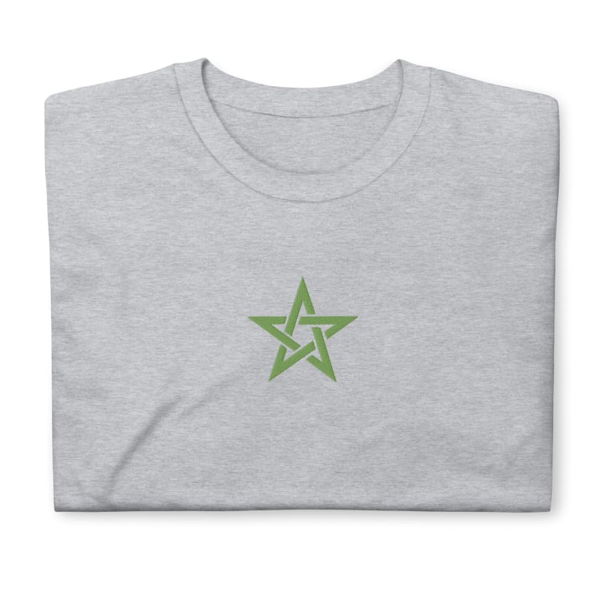 T-shirt Personnalisé Brodé étoile verte du Maroc Unisexe