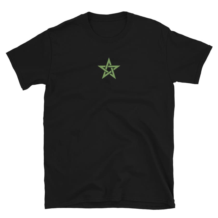 T-shirt Personnalisé Brodé étoile verte du Maroc Unisexe