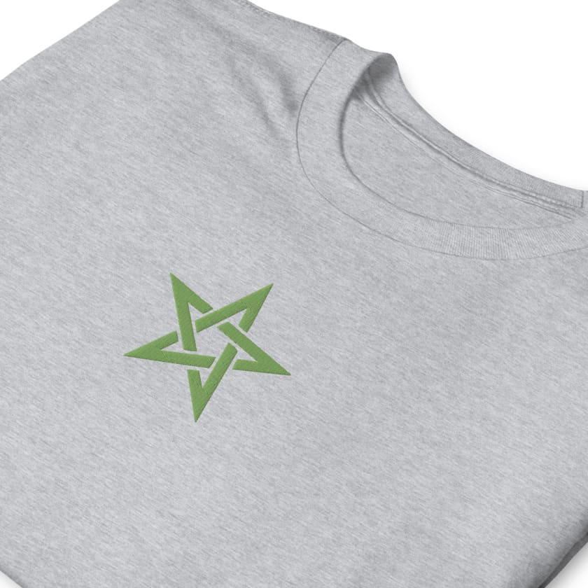 T-shirt Personnalisé Brodé étoile verte du Maroc Unisexe