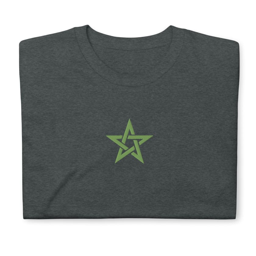 T-shirt Personnalisé Brodé étoile verte du Maroc Unisexe