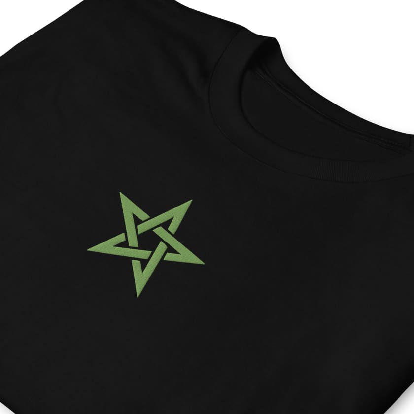 T-shirt Personnalisé Brodé étoile verte du Maroc Unisexe