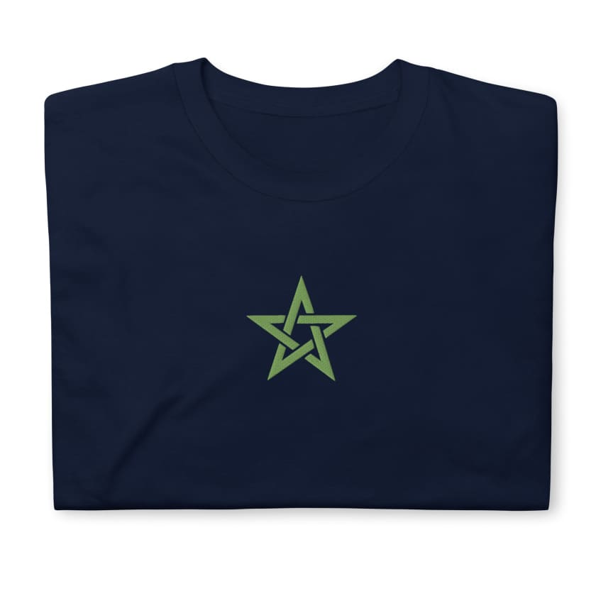 T-shirt Personnalisé Brodé étoile verte du Maroc Unisexe
