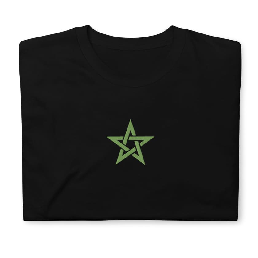 T-shirt Personnalisé Brodé étoile verte du Maroc Unisexe