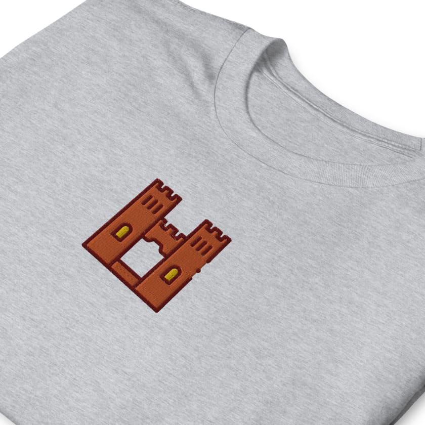 T-shirt Personnalisé Brodé Kasbah Maroc Unisexe à Manches