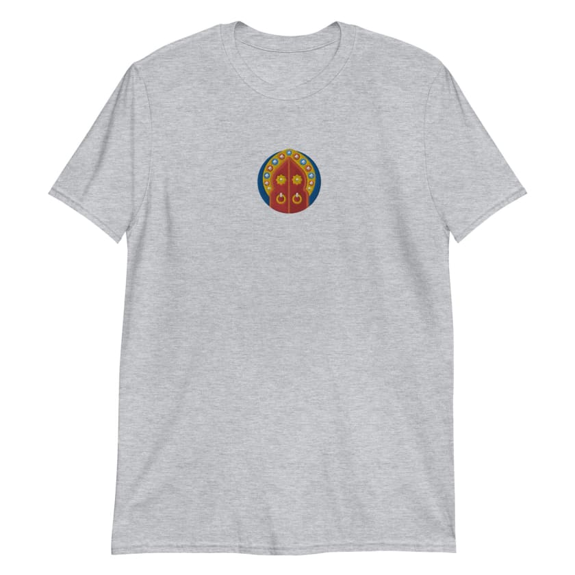 T-shirt Personnalisé Brodé Porte Marocaine Unisexe à Manches