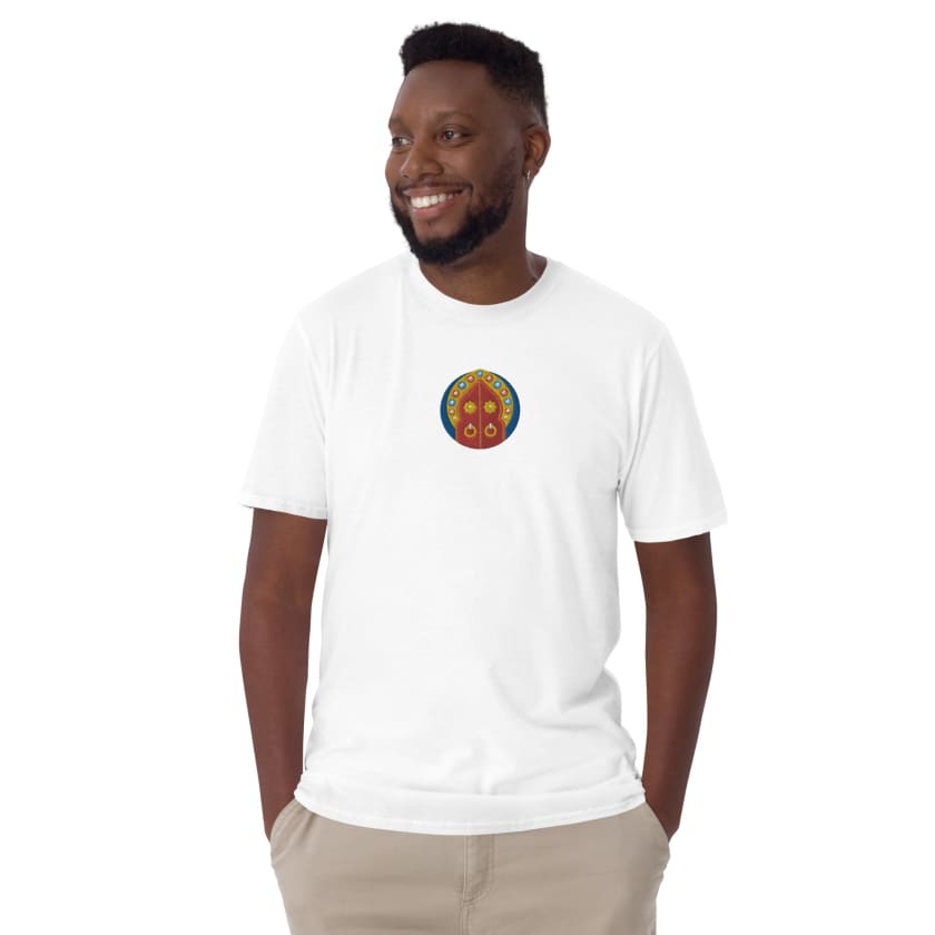 T-shirt Personnalisé Brodé Porte Marocaine Unisexe à Manches