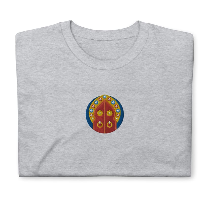T-shirt Personnalisé Brodé Porte Marocaine Unisexe à Manches