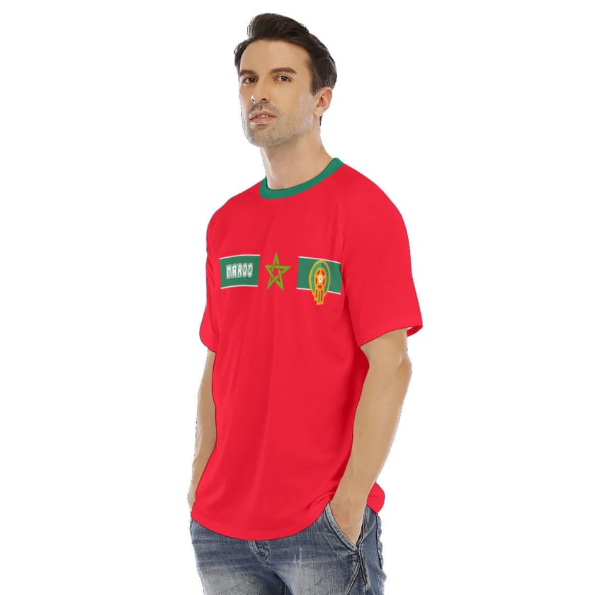 Personnalisez-moi Tee shirt Maroc foot personnalisé maillot équipe du -  Maroco la boutique des Marocains du monde