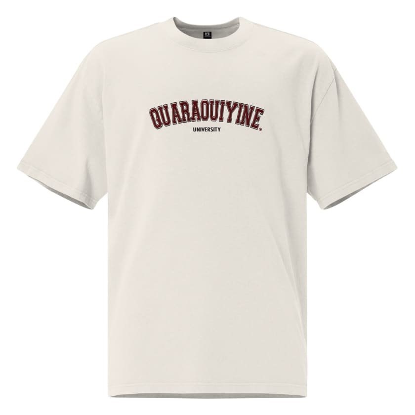 T-shirt Quaraouiyine university Brodé oversize