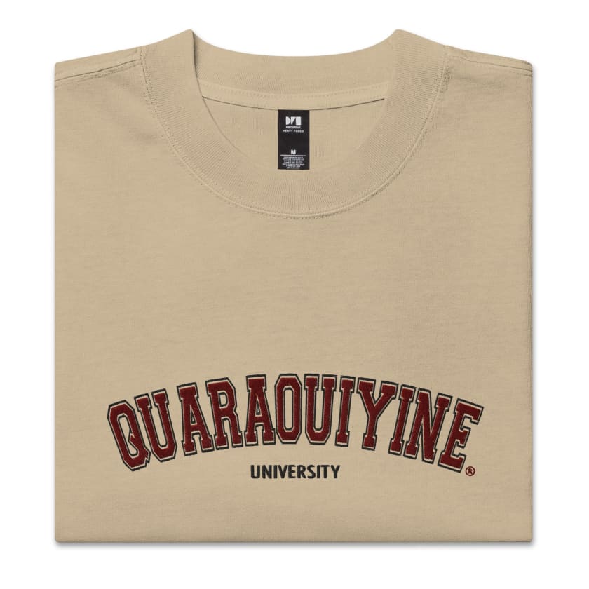 T-shirt Quaraouiyine university Brodé oversize