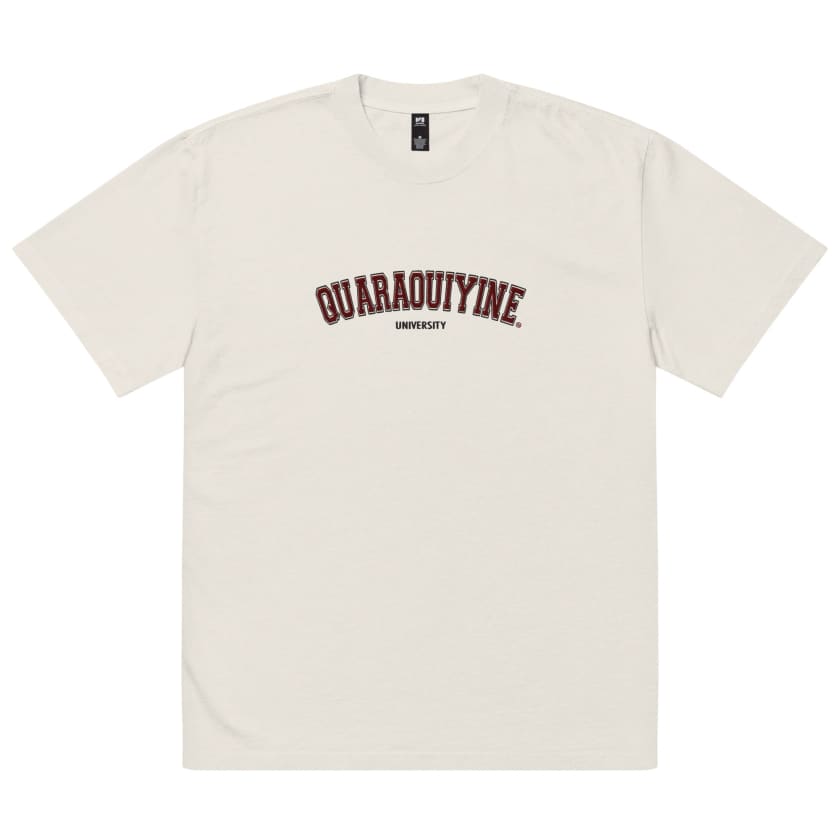 T-shirt Quaraouiyine university Brodé oversize
