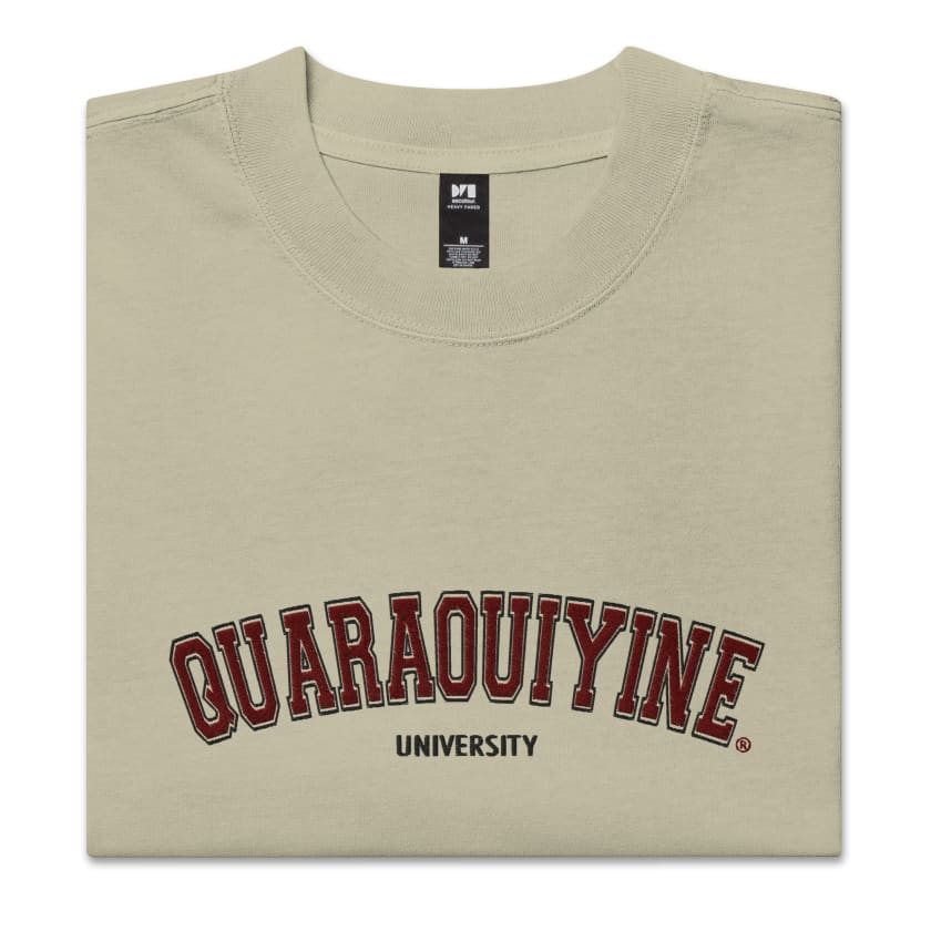T-shirt Quaraouiyine university Brodé oversize