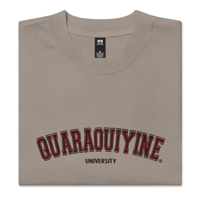 T-shirt Quaraouiyine university Brodé oversize