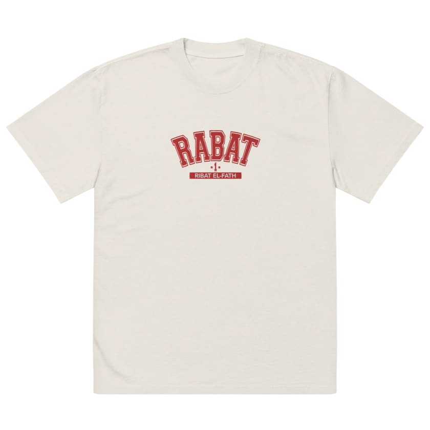 T-shirt Rabat 1 Ribat El Fath Brodé oversize unisexe