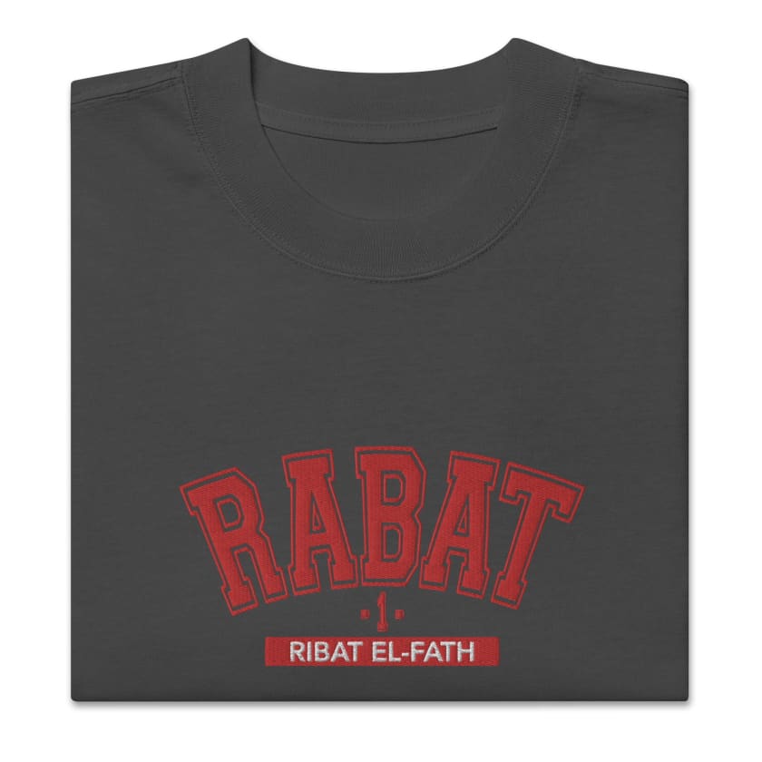 T-shirt Rabat 1 Ribat El Fath Brodé oversize unisexe