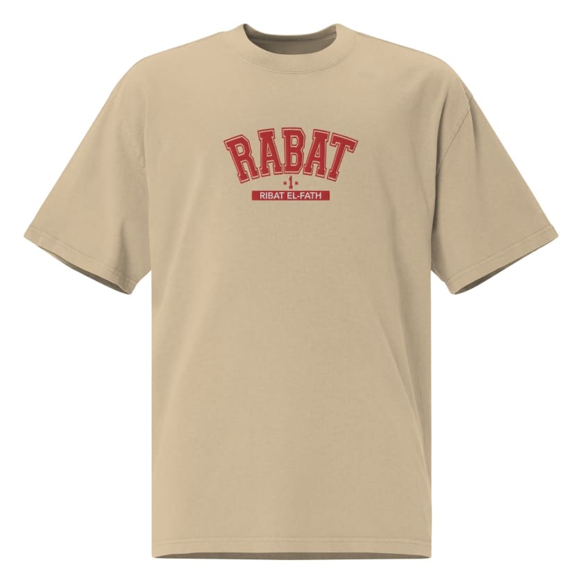 T-shirt Rabat 1 Ribat El Fath Brodé oversize unisexe