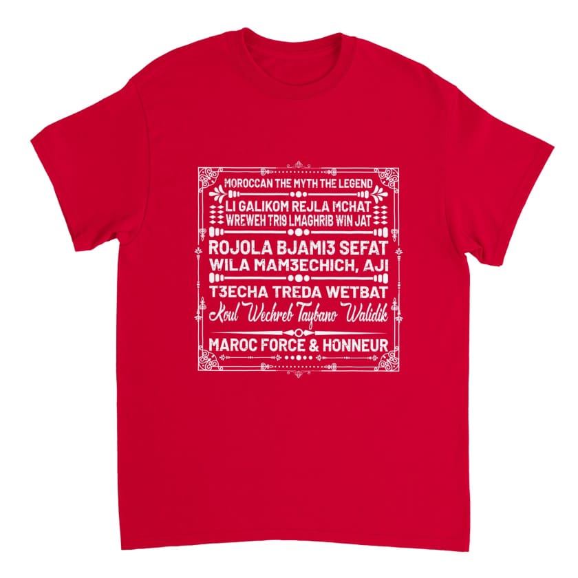 T-shirt Rojola MOROCCAN THE MYTH