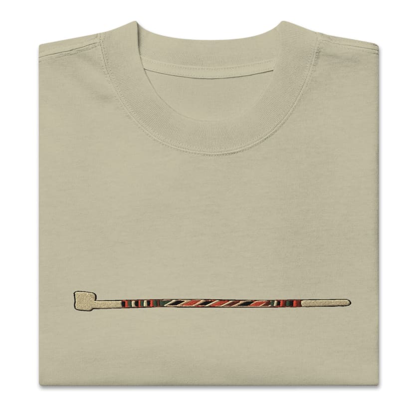 T-shirt Sebssi pipe Marocaine brodé oversize délavé