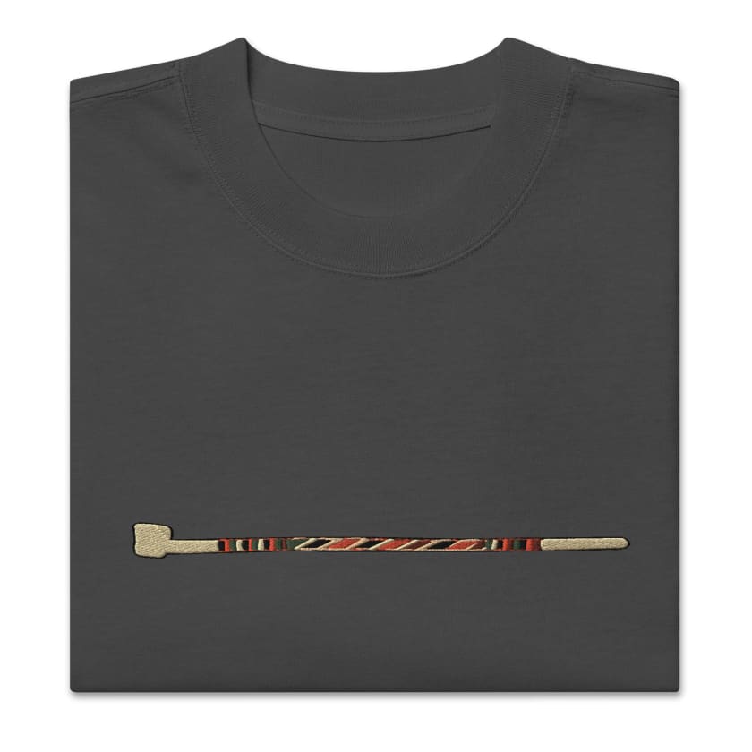 T-shirt Sebssi pipe Marocaine brodé oversize délavé