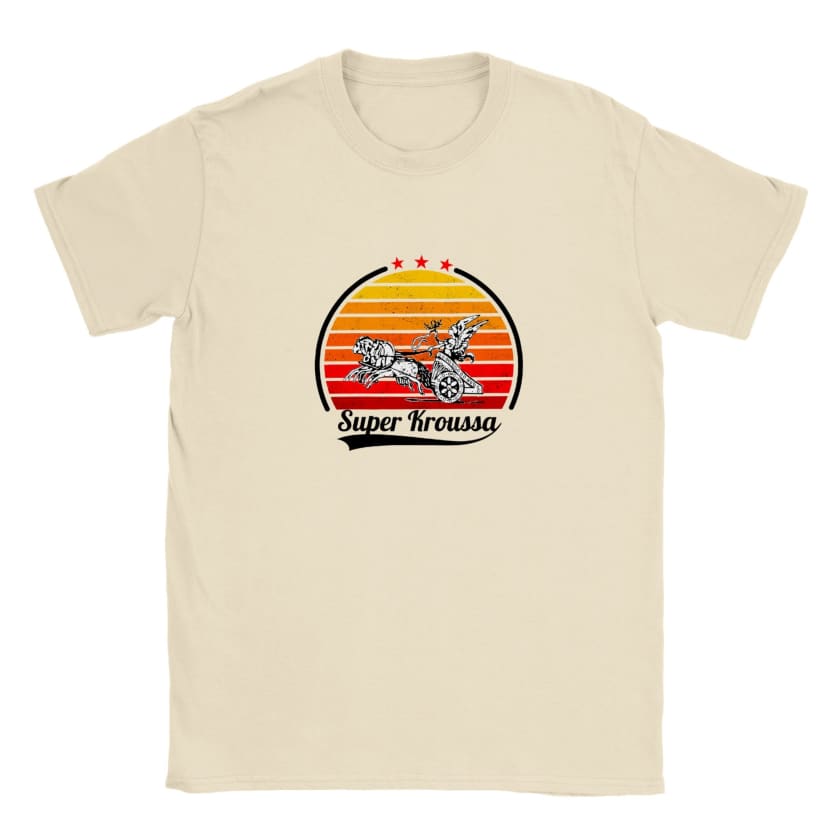 T shirt super chariot kroussa maroc vintage marque