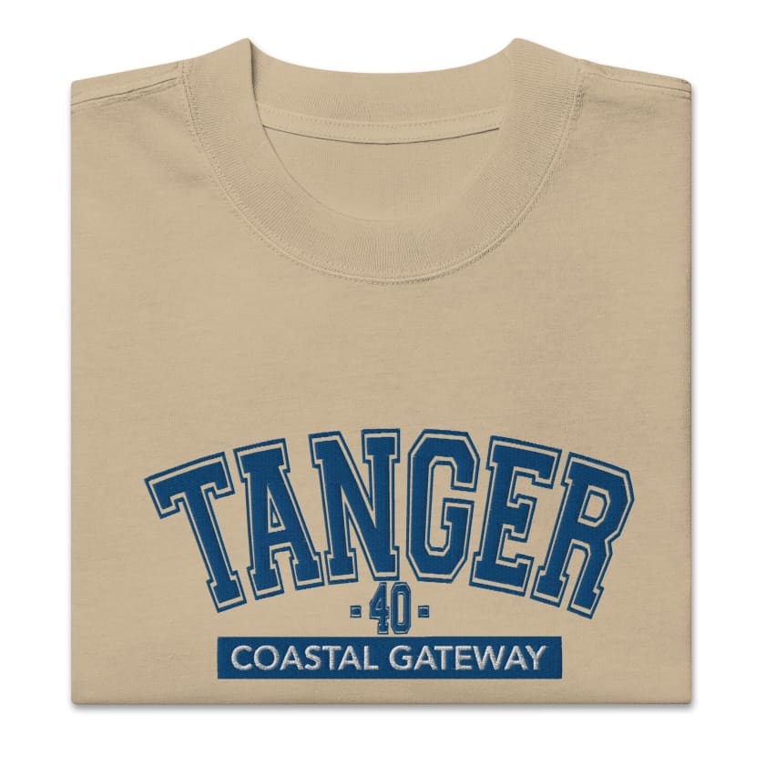T-shirt Tanger 40 Coastal Gateway brodé oversize unisexe