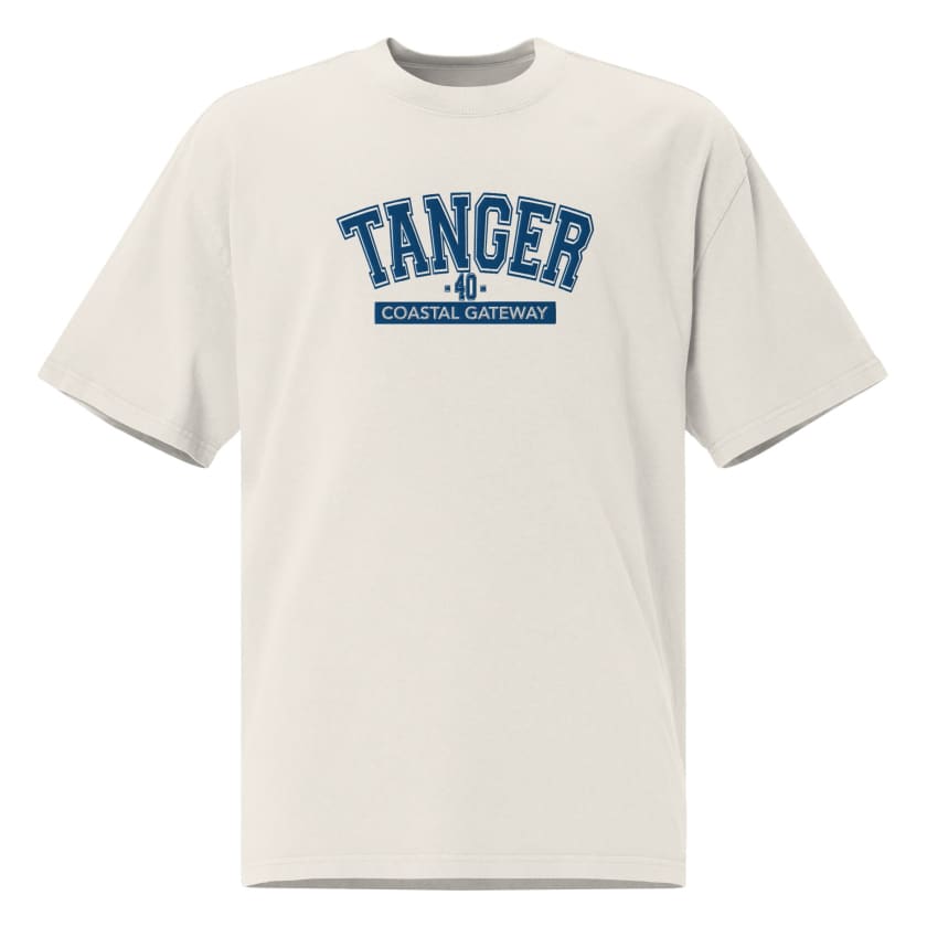 T-shirt Tanger 40 Coastal Gateway brodé oversize unisexe