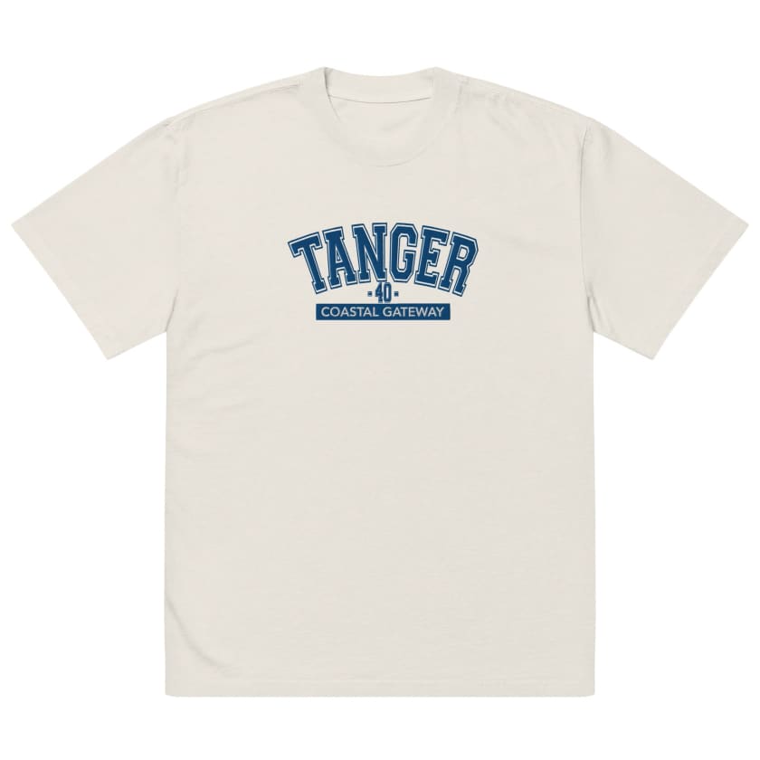 T-shirt Tanger 40 Coastal Gateway brodé oversize unisexe