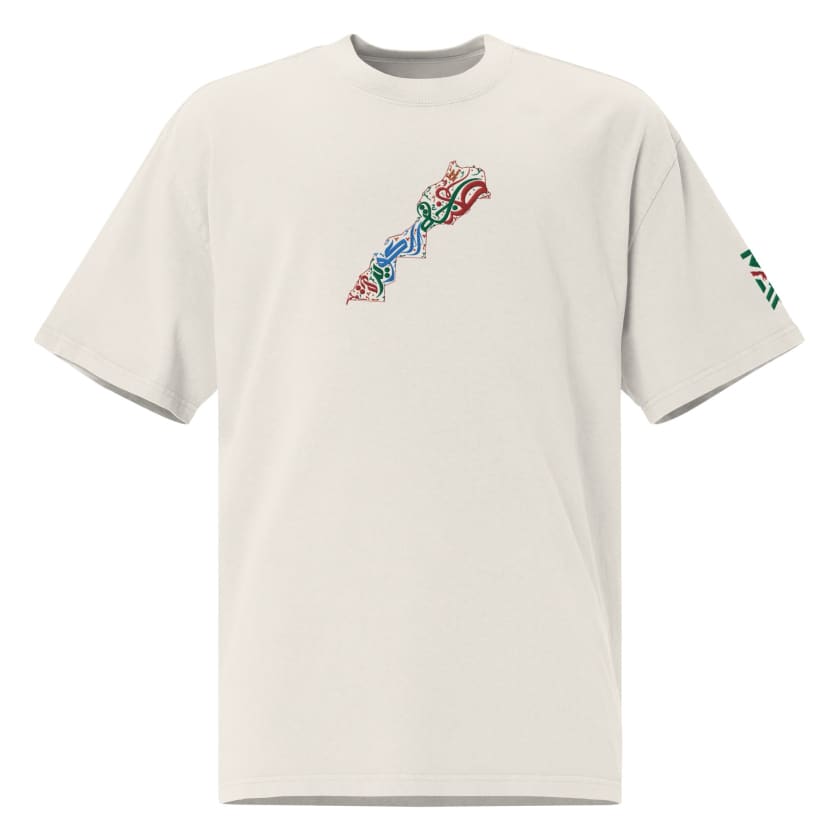 T-shirt Tanger Laguira Brodé oversize délavé