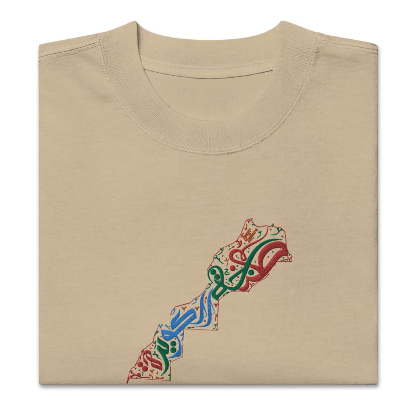 T-shirt Tanger Laguira Brodé oversize délavé