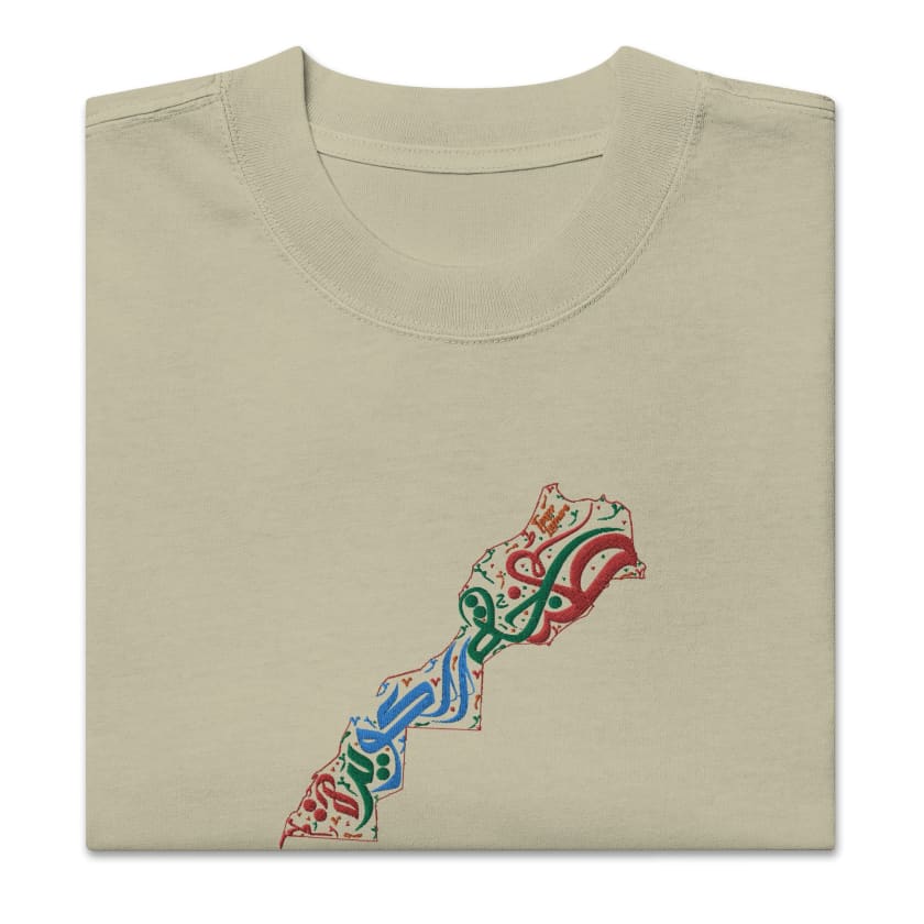 T-shirt Tanger Laguira Brodé oversize délavé