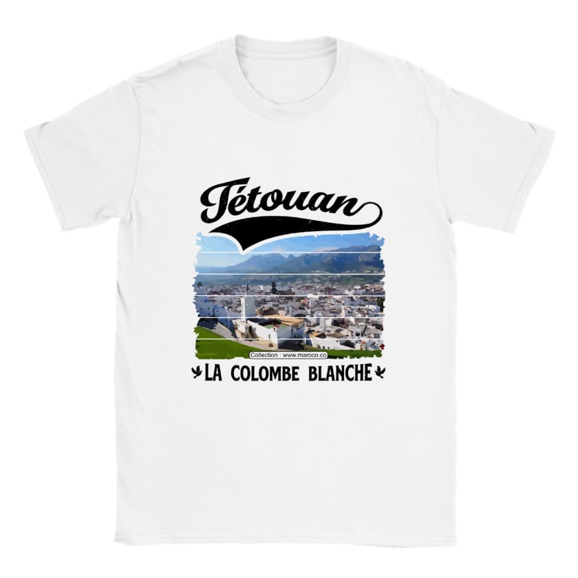 T-shirt Tétouan la colombe Blanche ville du Maroc