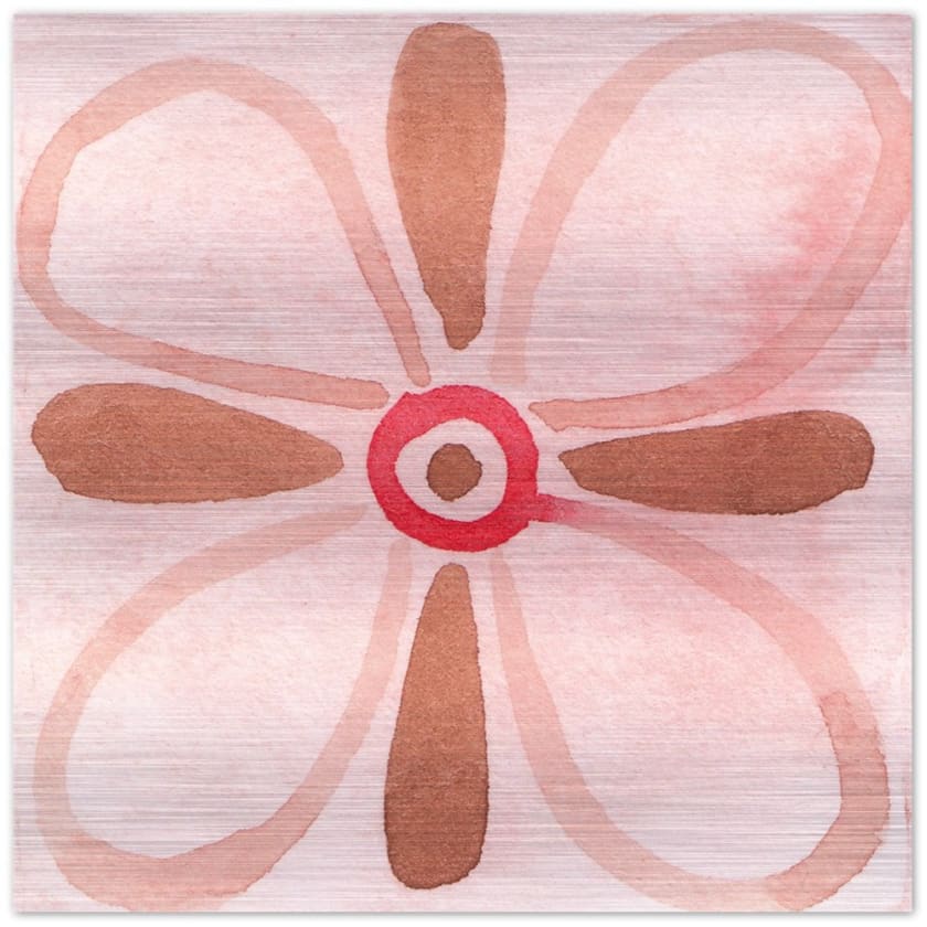 Tableau motif style marocain Impression en aluminium brossé 