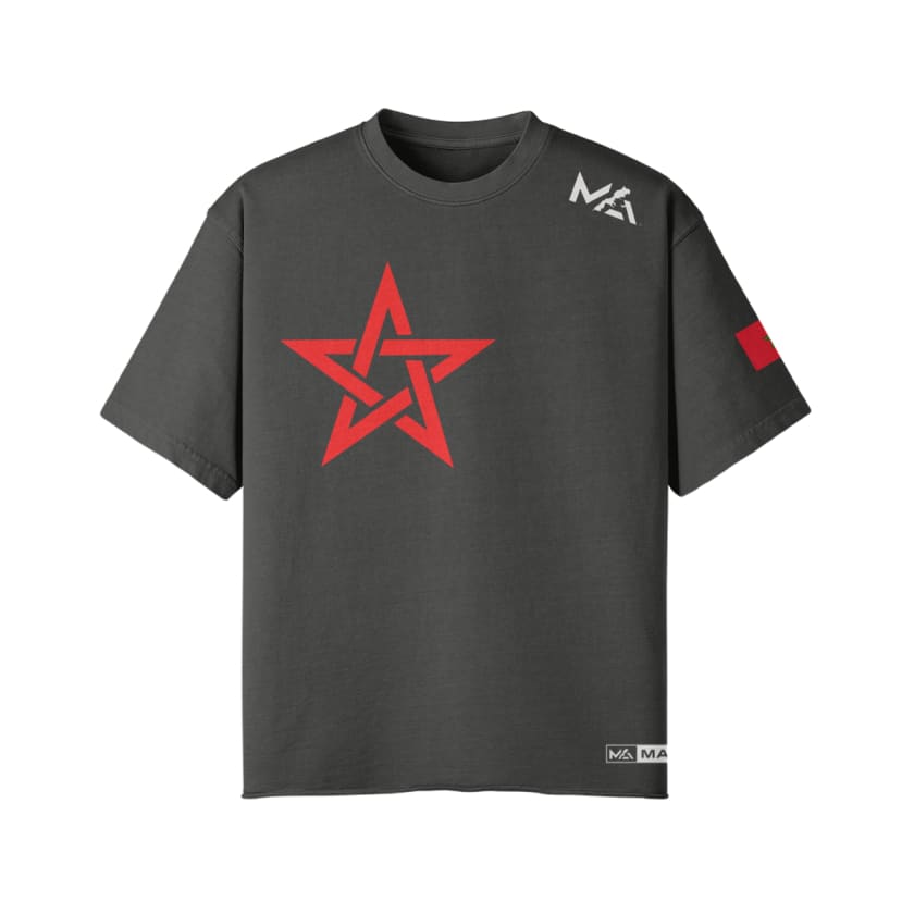 Tee-shirt oversize style vintage Étoile du Maroc