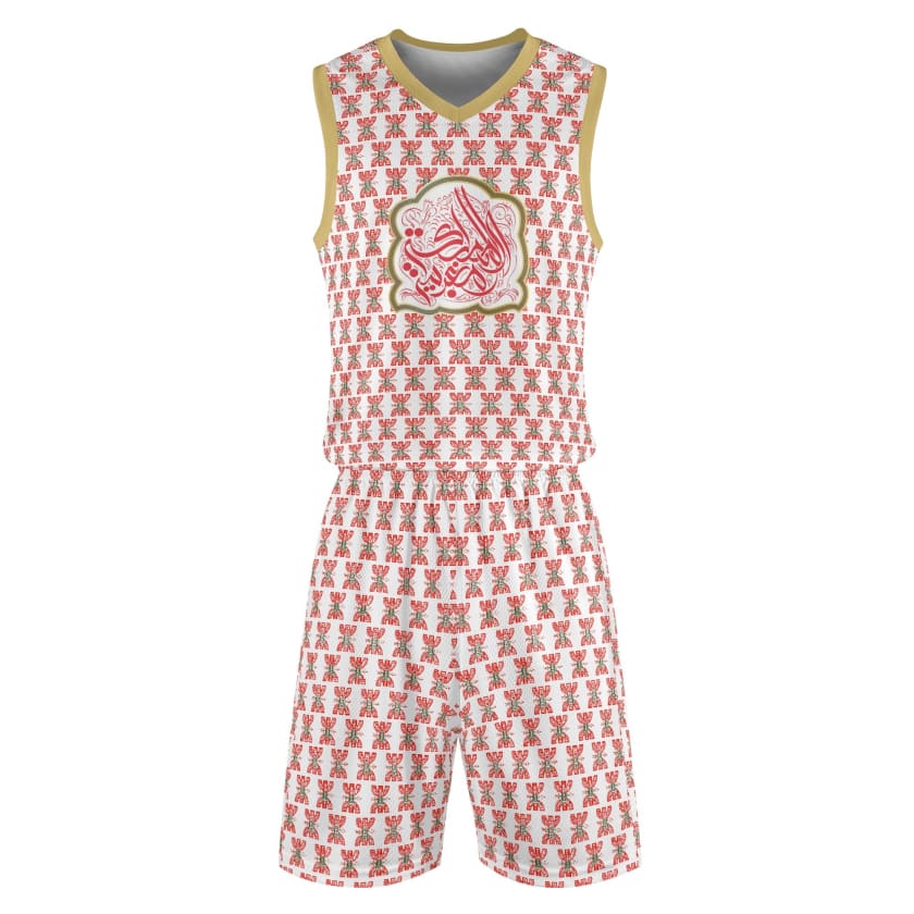 Tenue de basket Almamlaka motif berbère marocain