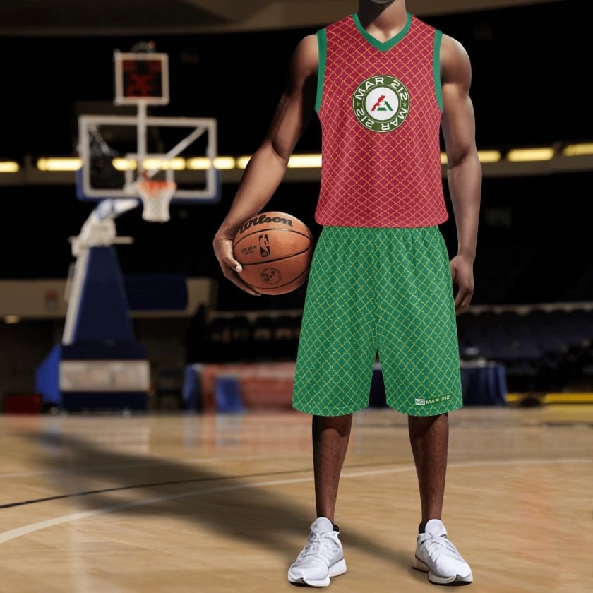 Tenue de basket Khzana MAR adultes unisexe 2 pièces