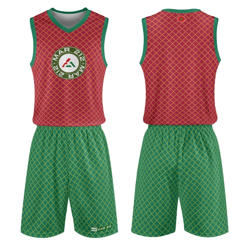 Tenue de basket Khzana MAR adultes unisexe 2 pièces