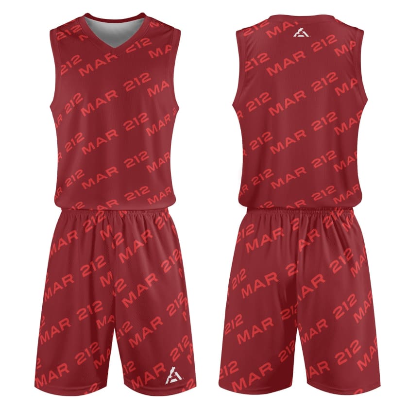 Tenue de basket MAR 212 unisexe 2 pièces