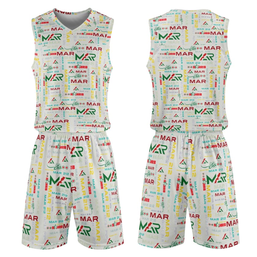 Tenue de basket MAR unisexe 2 pièces