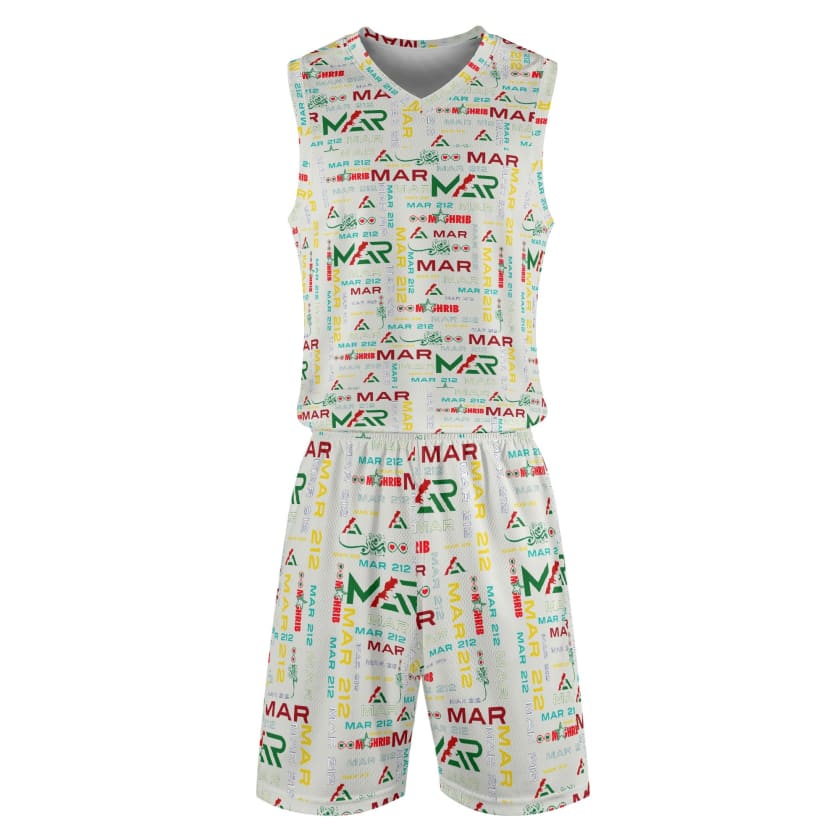 Tenue de basket MAR unisexe 2 pièces