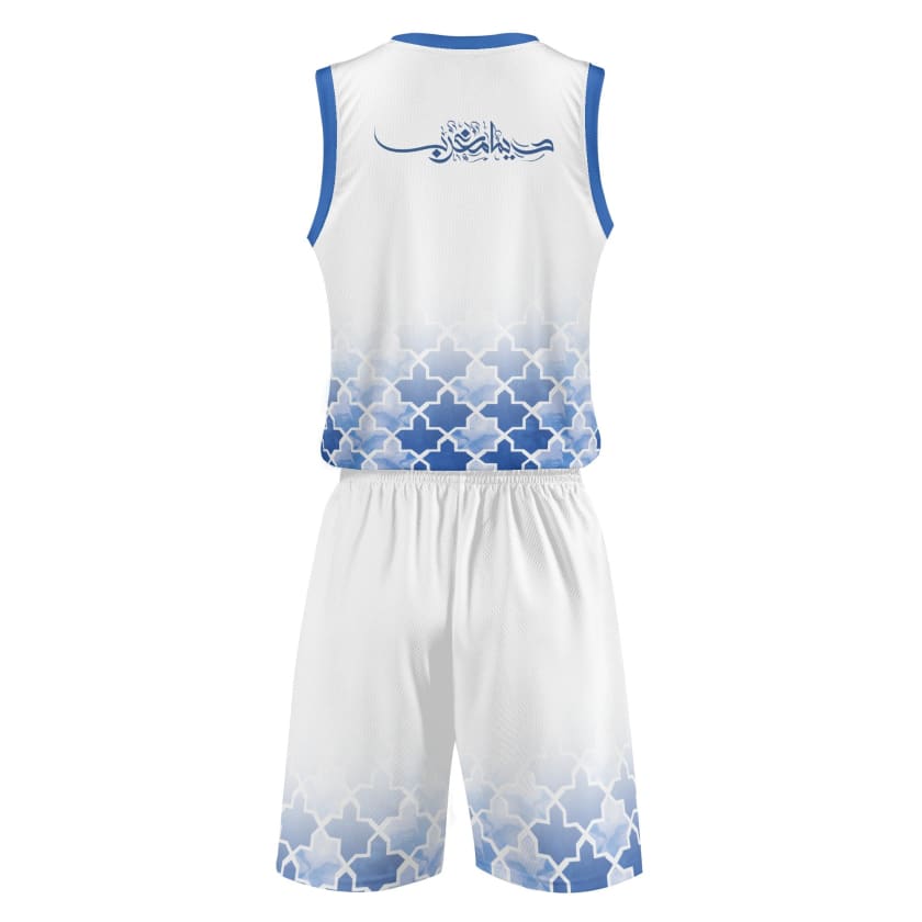 Tenue de basket MAROCO Dima Maghrib blanche adultes unisexe