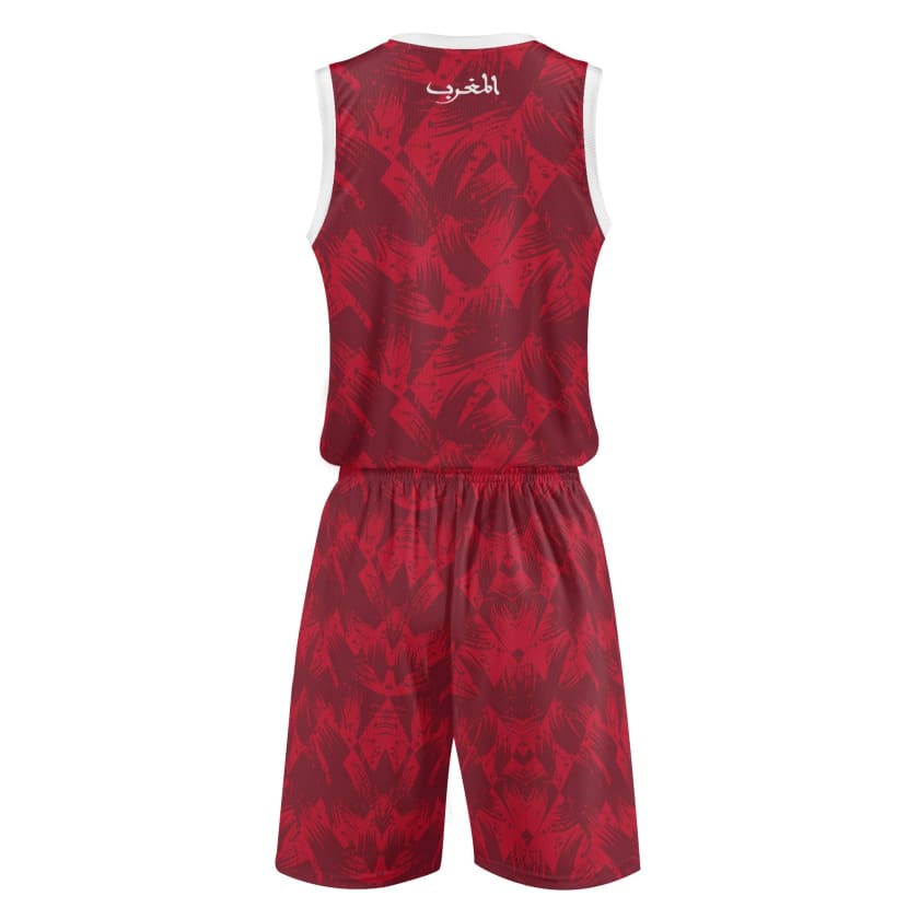Tenue de basket Morocco star rouge
