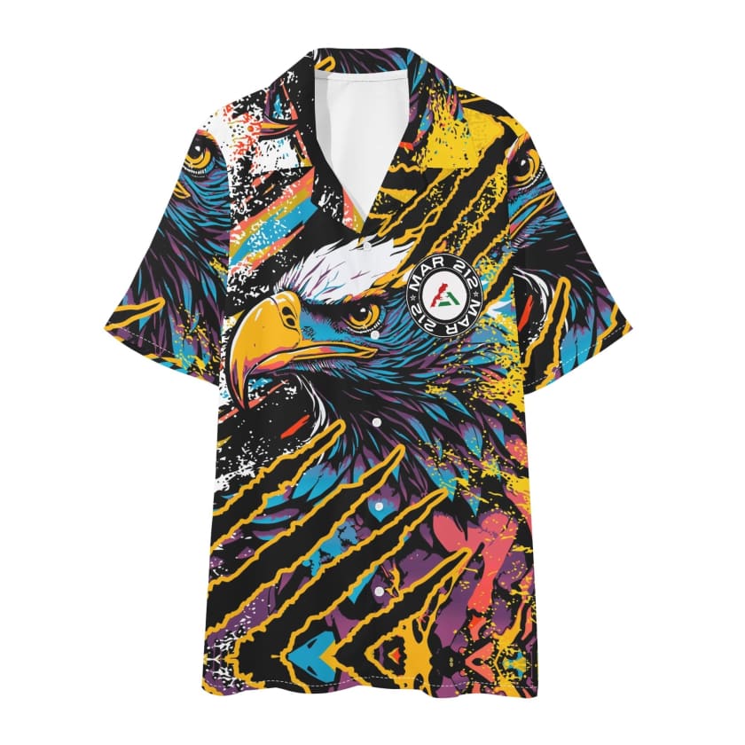 Tenue hawaïenne homme chemise et short MAR Aigle Royal