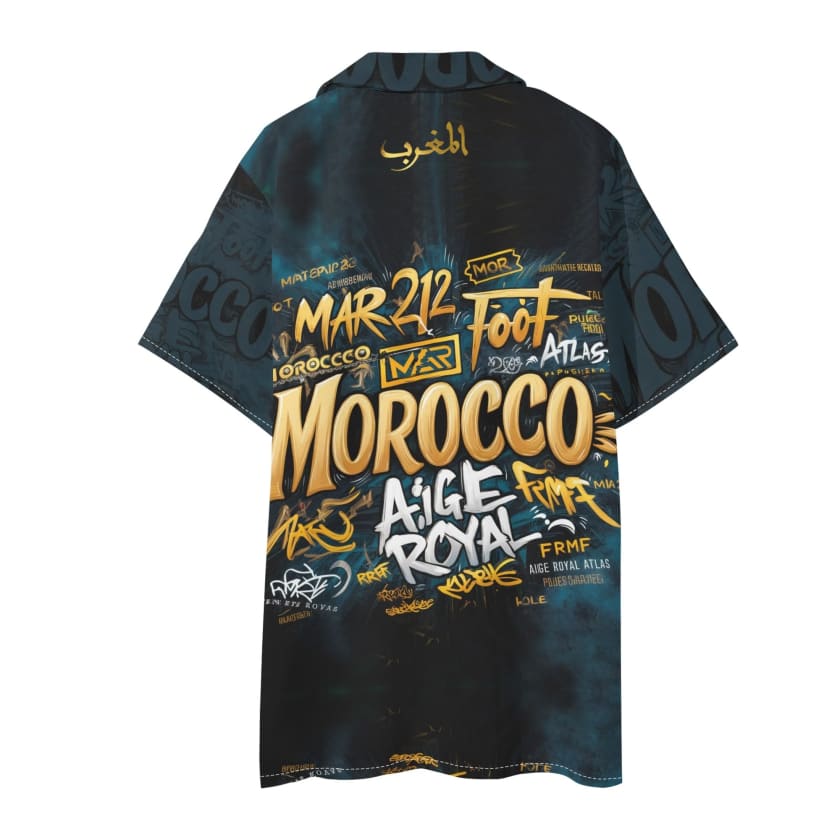 Tenue hawaïenne Morocco homme chemise et short MAR212