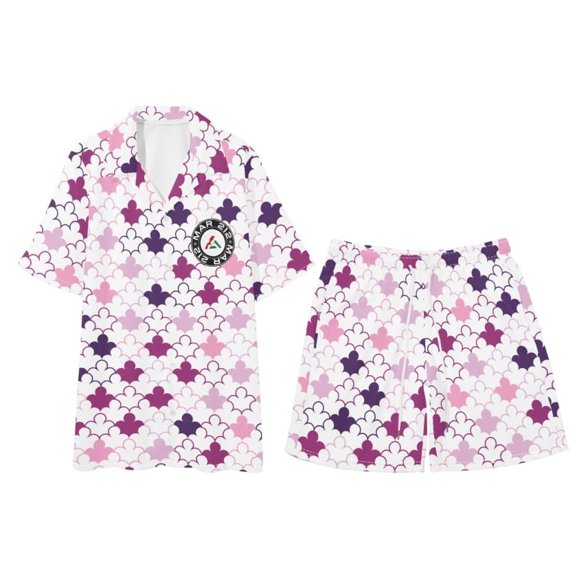 Tenue hawaïenne pour homme chemise et short MAR