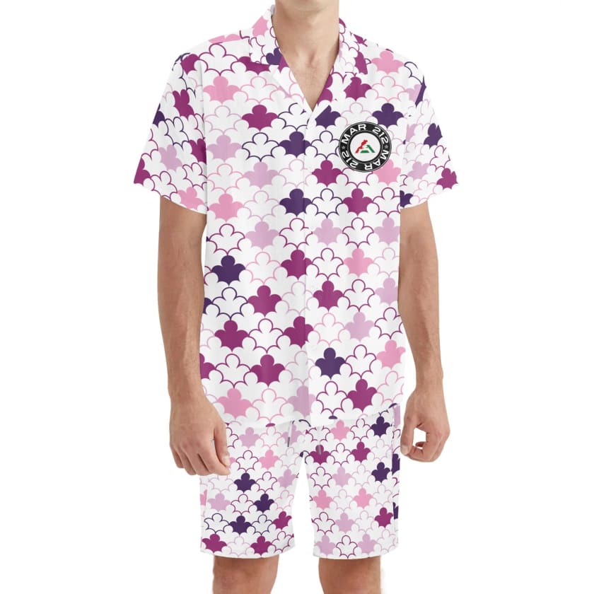 Tenue hawaïenne pour homme chemise et short MAR